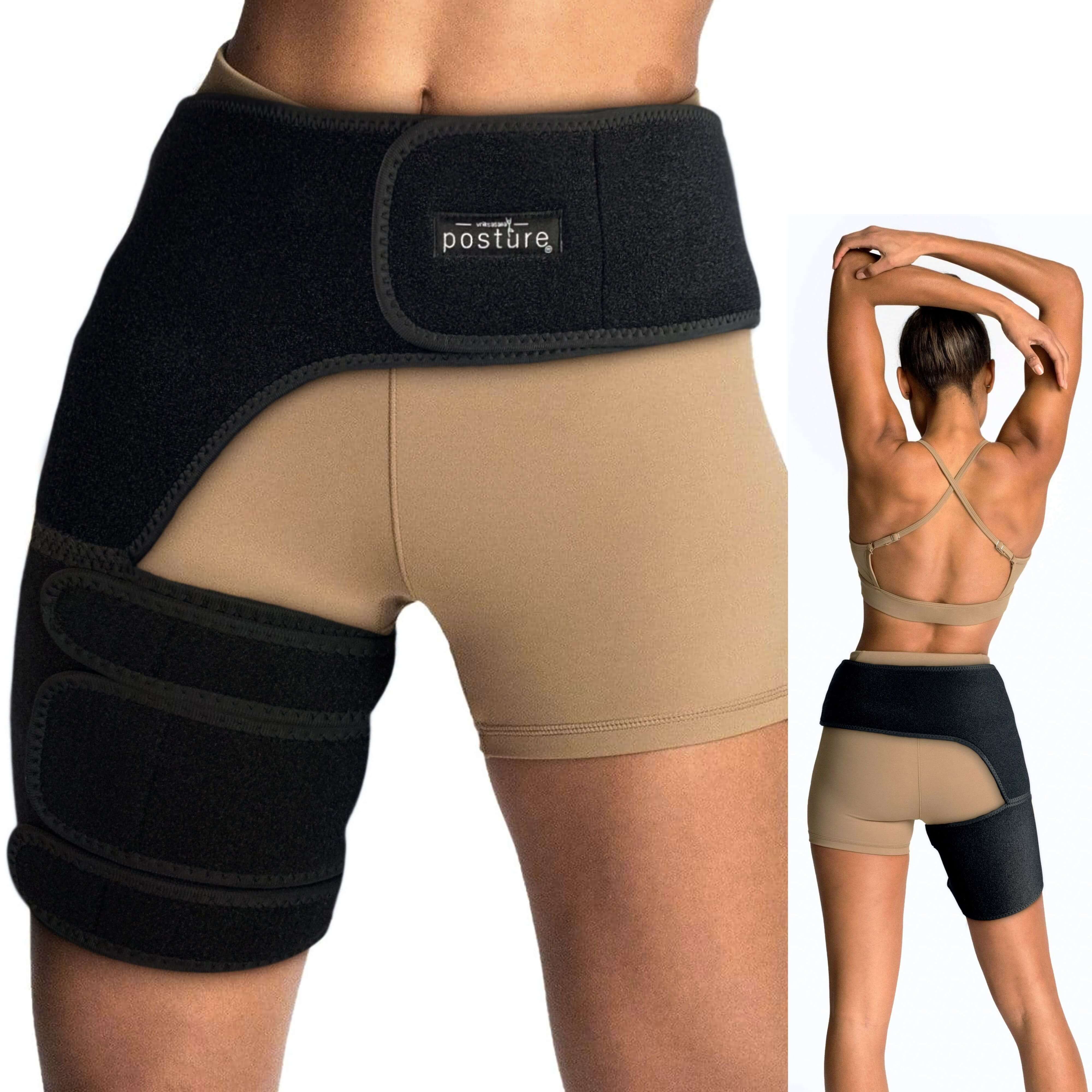 MarkWrap Hip Brace and Hip Support Belt for Support and Thigh Strap  Compression Brace for Sciatica Pain Relief, Support from Injury, and  Prevent Muscle Strain from Happening - Vysta Health